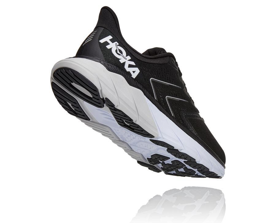 Running Shoes Mens - Hoka One One Arahi 5 - Black/White - FGVUEJK-56